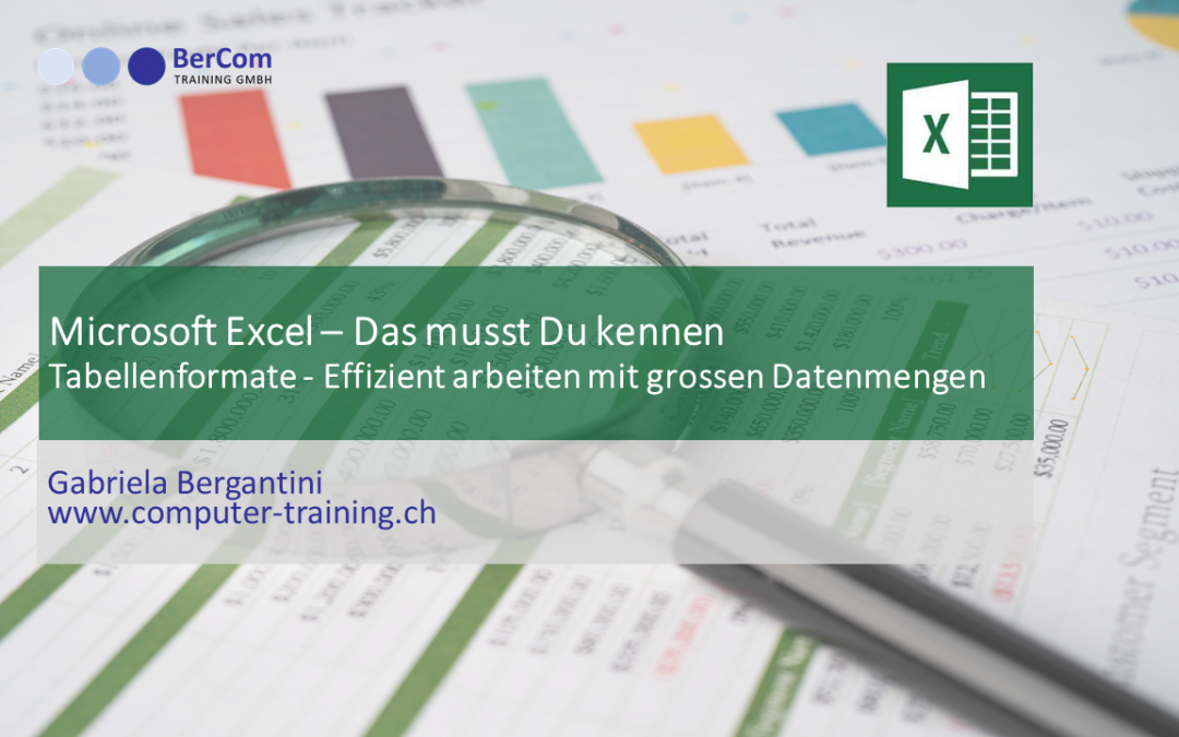 Excel Tabellenformate-grosse Datenmengen auswerten